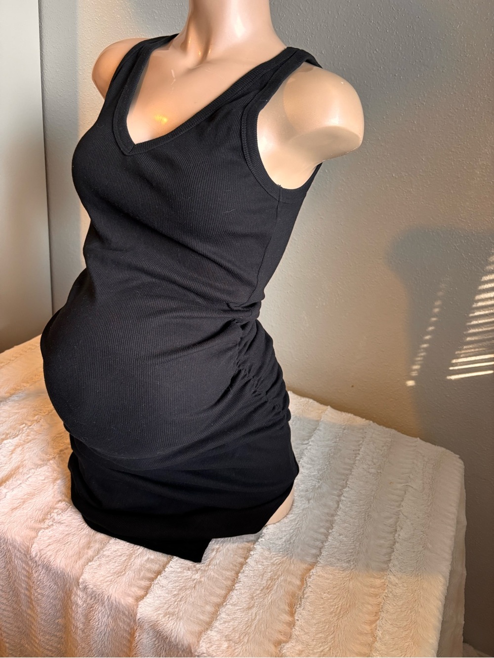 a new day Black Maternity Tank Dress